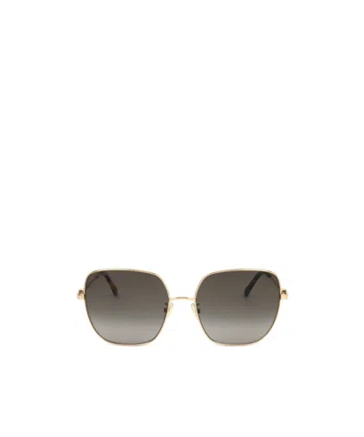 Jimmy Choo Geometric Frame Sunglasses In Gray