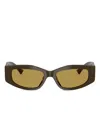 Jimmy Choo Geometric-frame Sunglasses In Green
