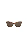 Jimmy Choo Geometric Frame Sunglasses In Green
