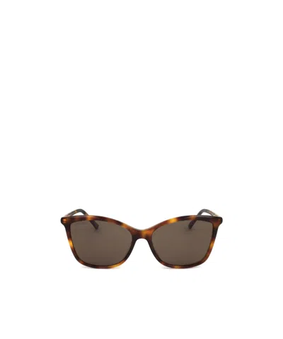 Jimmy Choo Geometric Frame Sunglasses In Green