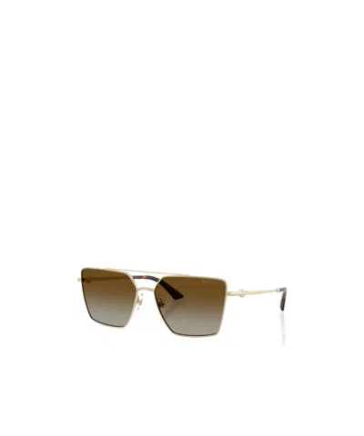 Jimmy Choo Geometric Sunglasses In Brown