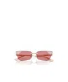 Jimmy Choo Geometric Sunglasses In Pink