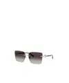 Jimmy Choo Geometric Sunglasses In Silver