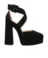Jimmy Choo Gian 140 Platform Leather Pumps In Black