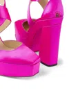 Jimmy Choo Fuchsia Pink Gian Platform Pumps In Purple