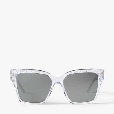 Jimmy Choo Giava In E6g Grey Mirror Silver