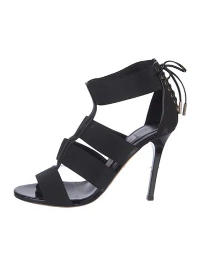 Pre-owned Jimmy Choo Gladiator Sandals In Black
