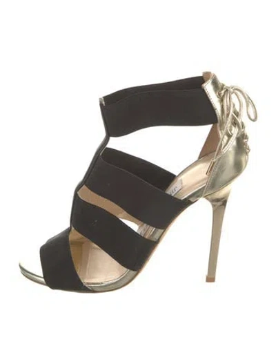 Pre-owned Jimmy Choo Gladiator Sandals In Black