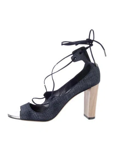 Pre-owned Jimmy Choo Gladiator Sandals In Blue