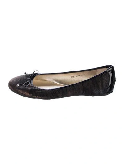 Pre-owned Jimmy Choo Glitter Accents Ballet Flats In Multi