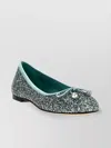 Jimmy Choo Elme Bow Detailed Ballet Flats