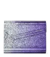 JIMMY CHOO GLITTER CANDY CLUTCH BAG