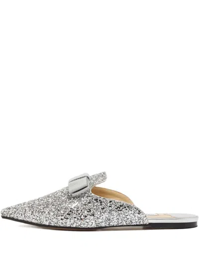 Pre-owned Jimmy Choo Glitter-detailing Mules
