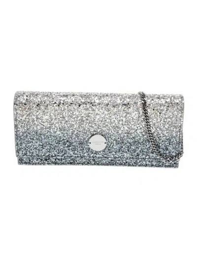 Pre-owned Jimmy Choo Glitter Florence In Blue