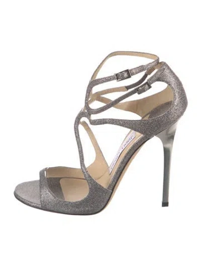 Pre-owned Jimmy Choo Glitter Gladiator Sandals