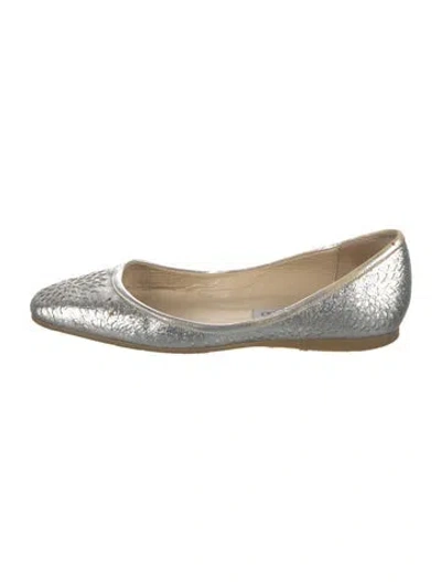 Pre-owned Jimmy Choo Glitter Glitter Accents Ballet Flats