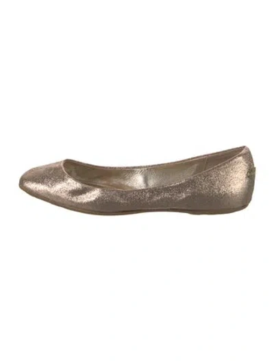 Pre-owned Jimmy Choo Glitter Glitter Accents Ballet Flats In Neutral