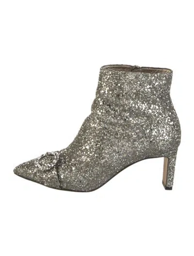 Pre-owned Jimmy Choo Glitter Glitter Accents Boots In Multi