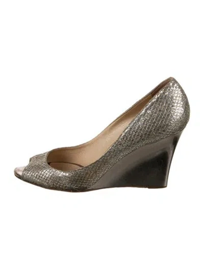 Pre-owned Jimmy Choo Glitter Glitter Accents Espadrilles