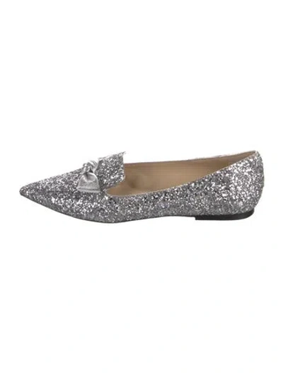 Pre-owned Jimmy Choo Glitter Glitter Accents Loafers