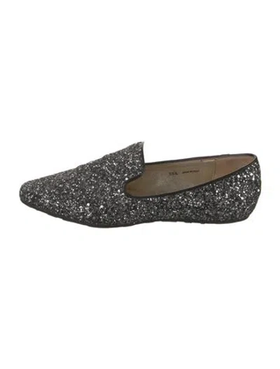 Pre-owned Jimmy Choo Glitter Glitter Accents Loafers In Multi
