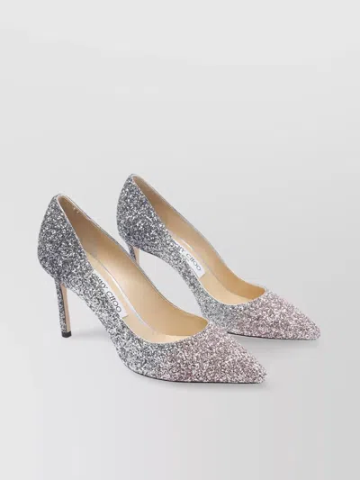 Jimmy Choo Glitter Pointed Toe High Heel Pumps