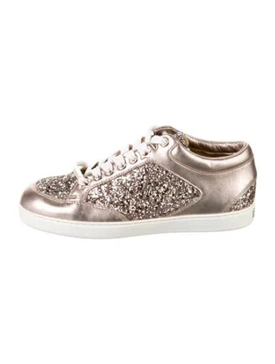 Pre-owned Jimmy Choo Glitter Printed Sneakers