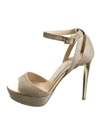 Pre-owned Jimmy Choo Glitter Pumps In Gold