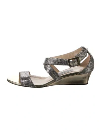 Pre-owned Jimmy Choo Glitter Sandals
