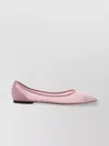 Jimmy Choo Glittered Tulle Ballerinas Pointed Toe