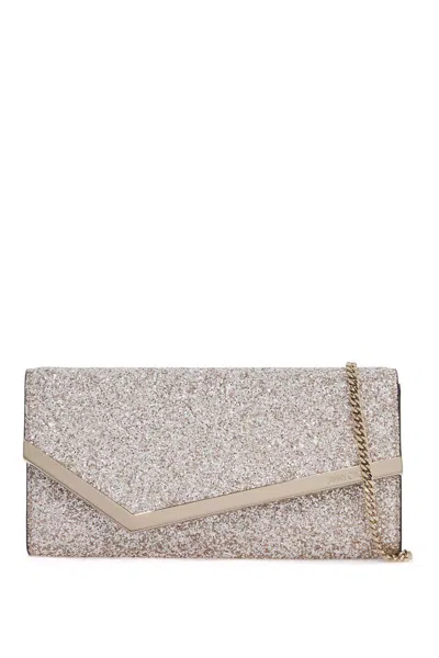 Jimmy Choo Glittery Emmie In Neutro