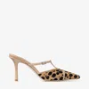 Jimmy Choo Gloria 85 Leopard-print Calf Hair Mules In Animal Print