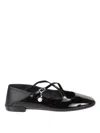 Jimmy Choo Eleri Patent Ballerina Flat In Black