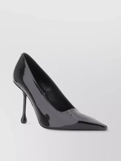 Jimmy Choo Glossy Pointed Toe Pumps In Black