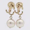 Jimmy Choo Pearl And Gold-tone Earrings