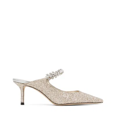 JIMMY CHOO GOLD BING 65 MULES