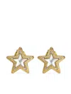 Jimmy Choo Gold-finish Metal Jc Star Stud Earrings With Swarovski Crystals Accessories In Gold