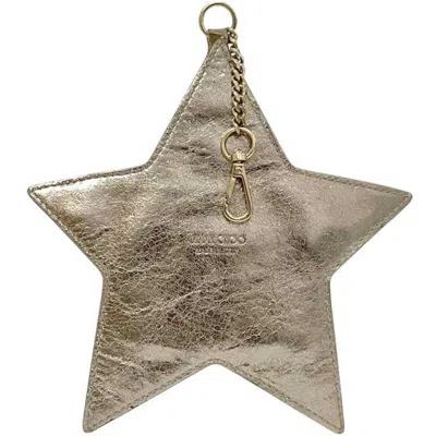 Pre-owned Jimmy Choo Gold Leather Coin Purse/coin Case ()