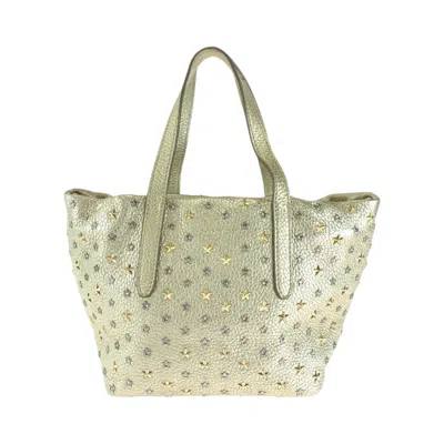 Pre-owned Jimmy Choo Gold Leather Handbag Tote Bag ()