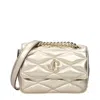 Jimmy Choo Gold Leather Shoulder Bags In Neutral