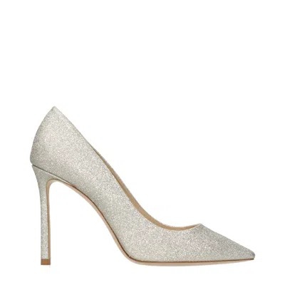 Jimmy Choo Romy 85 Glitter Pointy Toe Pumps In Silver