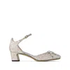 Jimmy Choo Decollete In Glittered Fabric