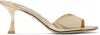Jimmy Choo Gold Skye 70 Heeled Sandals In Gold