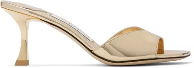 Jimmy Choo Gold Skye 70 Heeled Sandals