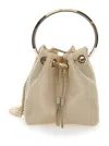 Jimmy Choo Golden Bon Bon Mini Bucket Bag