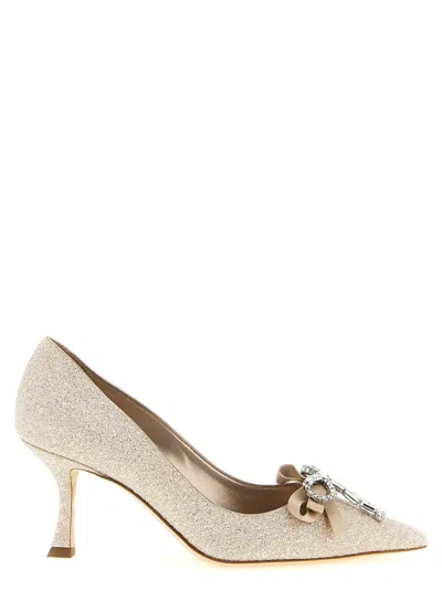 Jimmy Choo Golden Slip On Pumps