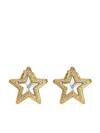 Jimmy Choo Gold-finish Metal Jc Star Stud Earrings With Swarovski Crystals Accessories In Gold