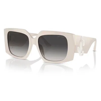 Jimmy Choo Gradient Grey Butterfly Ladies Sunglasses Jc5006u 50088g 55 In Neutral