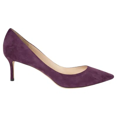 Pre-owned Jimmy Choo Grape Purple Suede Romy 60 Pumps Shoes 43 Fit 42