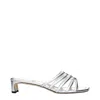 Jimmy Choo Carmel Caged Kitten-heel Mule Sandals In Silver